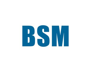 BSM logo tasarım vektör şablonu. BSM
