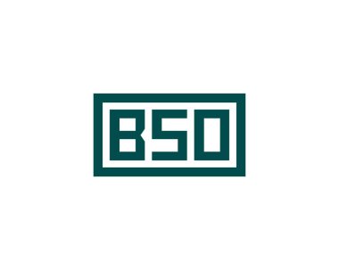 BSO logo tasarım vektör şablonu. BSO