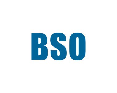 BSO logo tasarım vektör şablonu. BSO