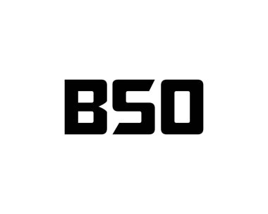 BSO logo tasarım vektör şablonu. BSO
