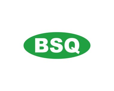 BSQ logo tasarım vektör şablonu. BSQ