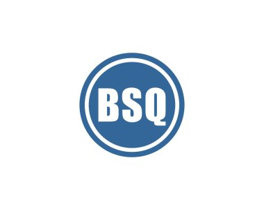 BSQ logo tasarım vektör şablonu. BSQ