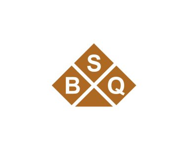 BSQ logo tasarım vektör şablonu. BSQ