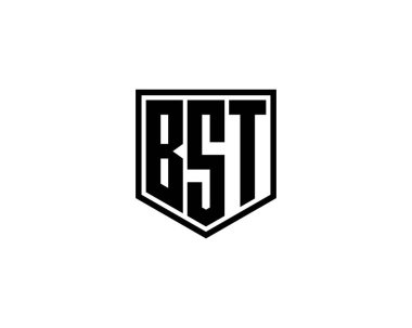 BST logo tasarım vektör şablonu. BST