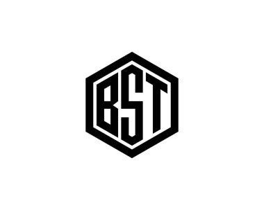 BST logo tasarım vektör şablonu. BST
