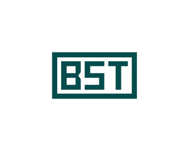 BST logo tasarım vektör şablonu. BST