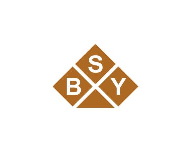 BSY logo tasarım vektör şablonu. BSY