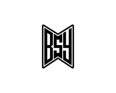 BSY logo tasarım vektör şablonu. BSY
