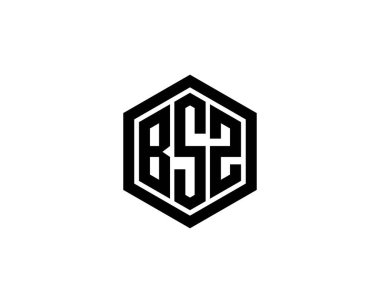 BSZ logo tasarım vektör şablonu. BSZ