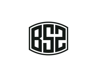 BSZ logo tasarım vektör şablonu. BSZ