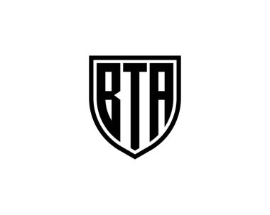 BTA logo tasarım vektör şablonu. BTA