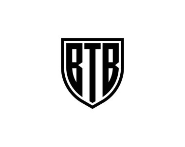 BTB Logo tasarım vektör şablonu. BTB