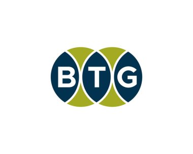 BTG logo tasarım vektör şablonu. BTG