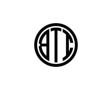 BTI logo tasarım vektör şablonu. BTI