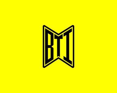 BTI logo tasarım vektör şablonu. BTI