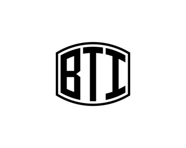 BTI logo tasarım vektör şablonu. BTI