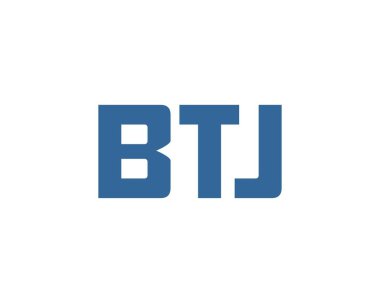 BTJ logo tasarım vektör şablonu. BTJ