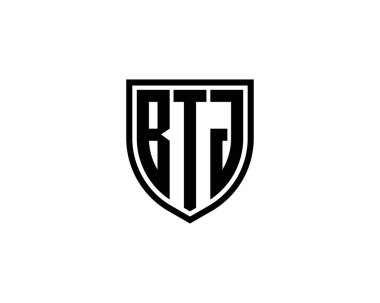 BTJ logo tasarım vektör şablonu. BTJ