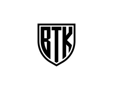 B.T.K. logo tasarım vektör şablonu. B.T.K.
