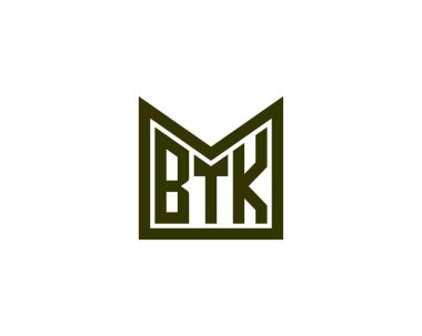 B.T.K. logo tasarım vektör şablonu. B.T.K.