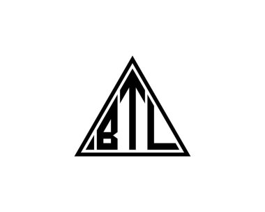 BTL logo tasarım vektör şablonu. BTL