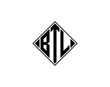 BTL logo tasarım vektör şablonu. BTL
