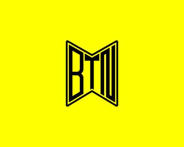 BTN logo tasarım vektör şablonu. BTN