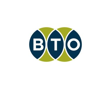 BTO logo tasarım vektör şablonu. BTO