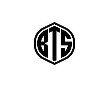 BTS logo tasarım vektör şablonu. BTS