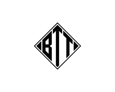 BTT Logo tasarım vektör şablonu. BTT