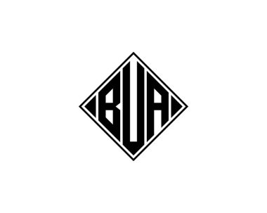 BUA logo tasarım vektör şablonu. BUA