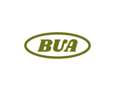 BUA logo tasarım vektör şablonu. BUA