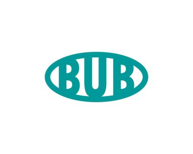 BUB Logo tasarım vektör şablonu. BUB