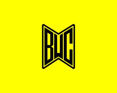 BUC Logo tasarım vektör şablonu. BUC