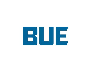 BUE logo tasarım vektör şablonu. Çeviri: