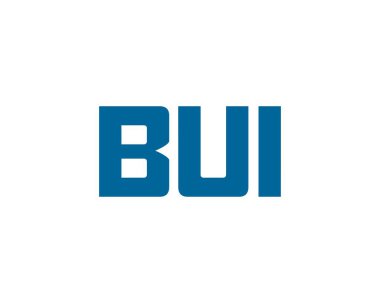 BUI logo tasarım vektör şablonu BUI