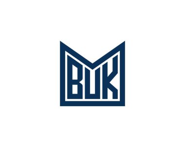 BUK logo tasarım vektör şablonu. BUK
