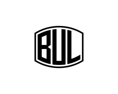 BUL logo tasarım vektör şablonu. BulL
