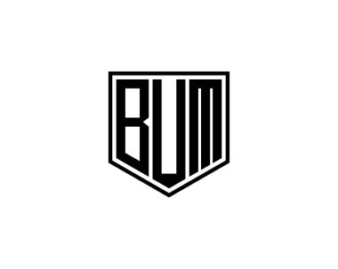 BUM logo tasarım vektör şablonu. Bum!