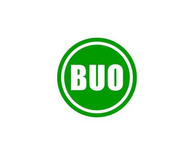  BUO logo tasarım vektör şablonu. BUO