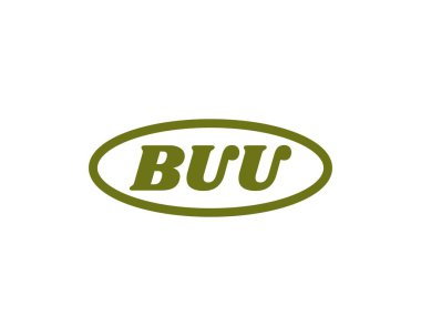 BUU Logo tasarım vektör şablonu. BUU