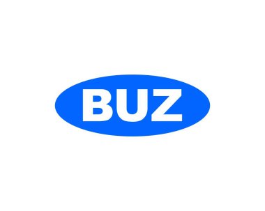 BUZ logo tasarım vektör şablonu. BUZ
