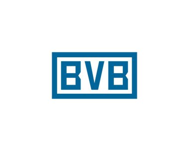 BVB Logo tasarım vektör şablonu. BVB