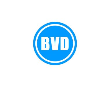 BVD logo tasarım vektör şablonu. BVD