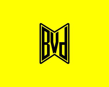 BVD logo tasarım vektör şablonu. BVD