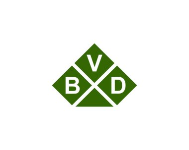BVD logo tasarım vektör şablonu. BVD