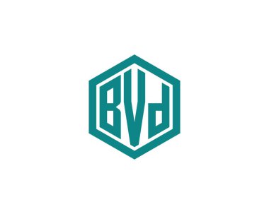 BVD logo tasarım vektör şablonu. BVD