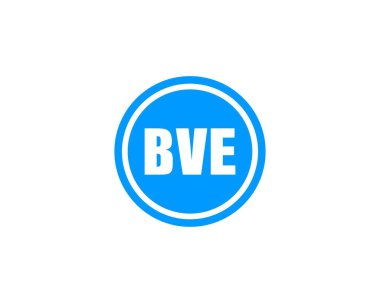 BVE logo tasarım vektör şablonu. BVE
