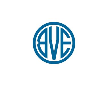 BVE logo tasarım vektör şablonu. BVE