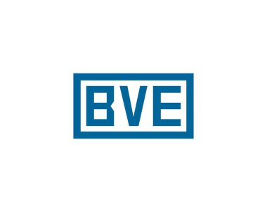 BVE logo tasarım vektör şablonu. BVE